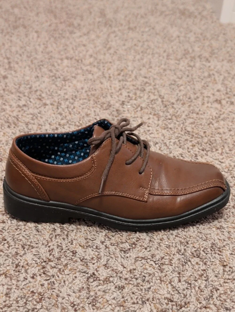 Boy's Brown Derby Shoes — Classic Everyday Dress Shoe